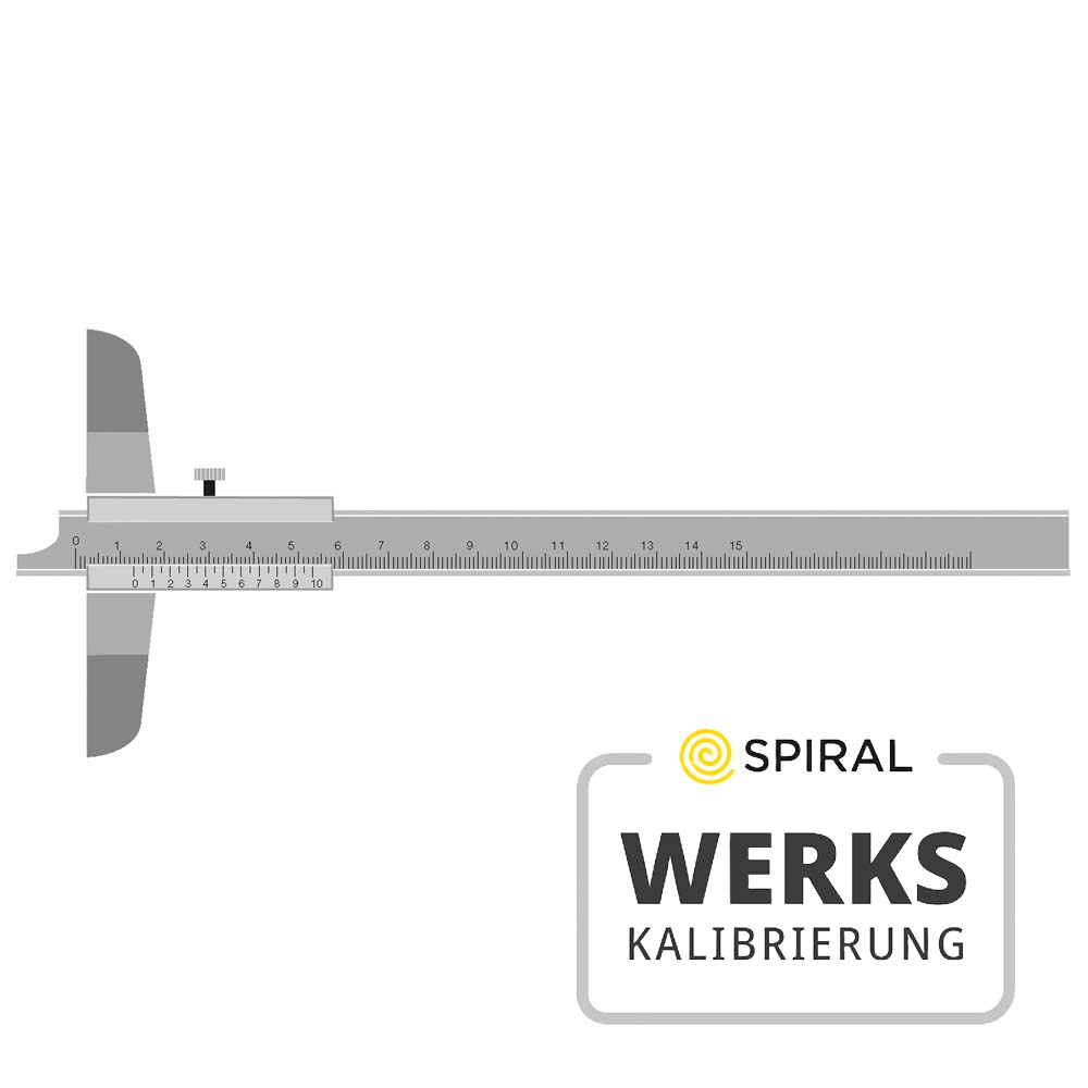 Präzision-Tiefenmaß 150x100mm, mit Prüfzertifikat