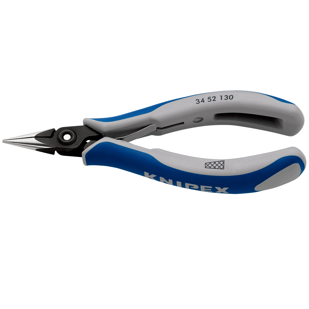 KNIPEX Praez.-Elektronikzange,flachrund