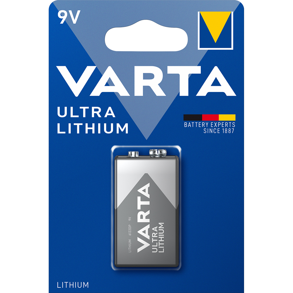 Batterie-Block Lithium 6F22Li/9V/1200mAh