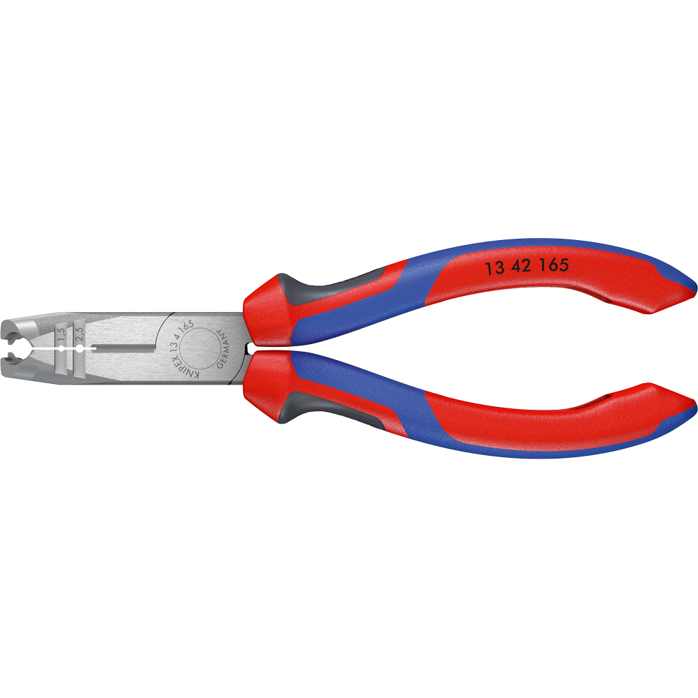 KNIPEX Abmantelungszange 165 mm, atram. schwarz atramentiert, poliert