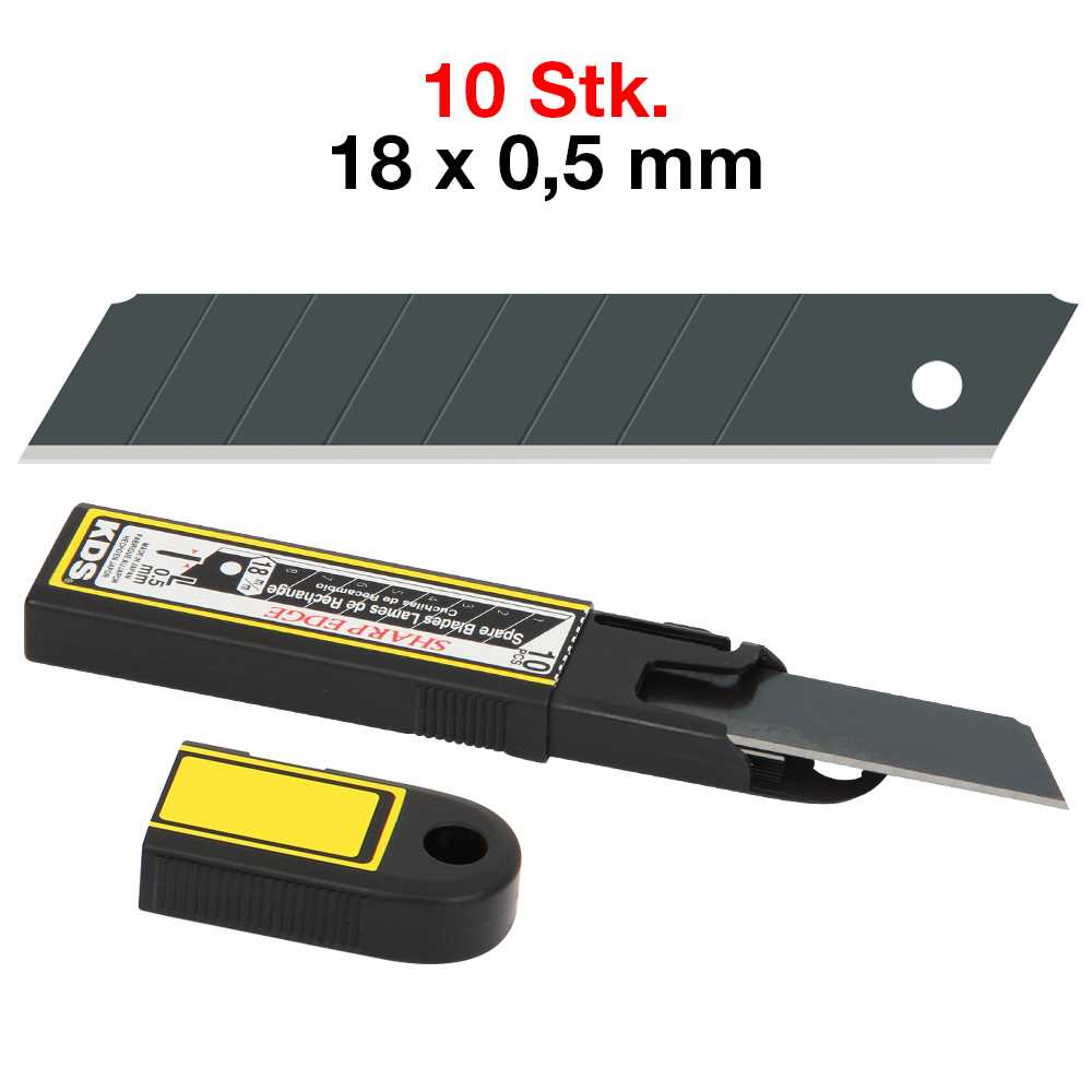 MagicBlack Abbrechklingen,10 Stk. schärfere Schnittkante,doppelter Schliff