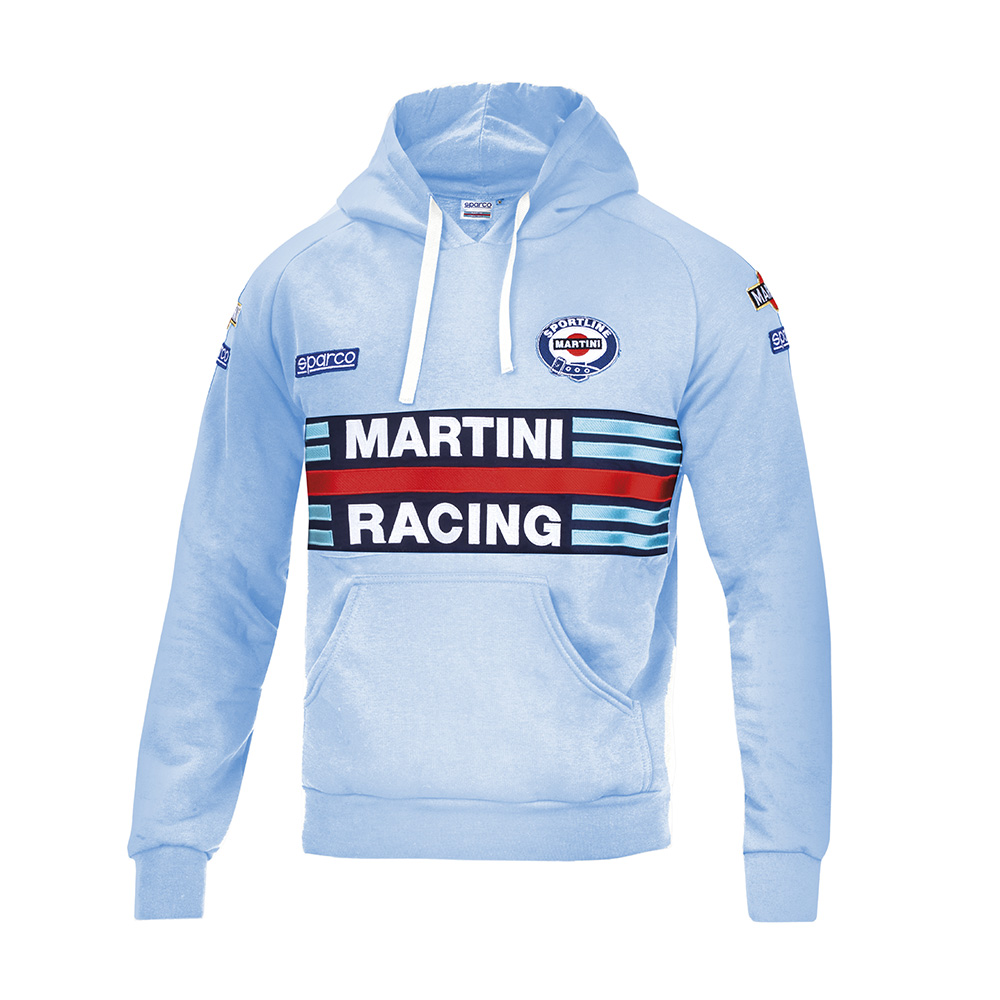 MARTINI RACING HOODIE REPLICA, Farbe: hellblau, Größe: M