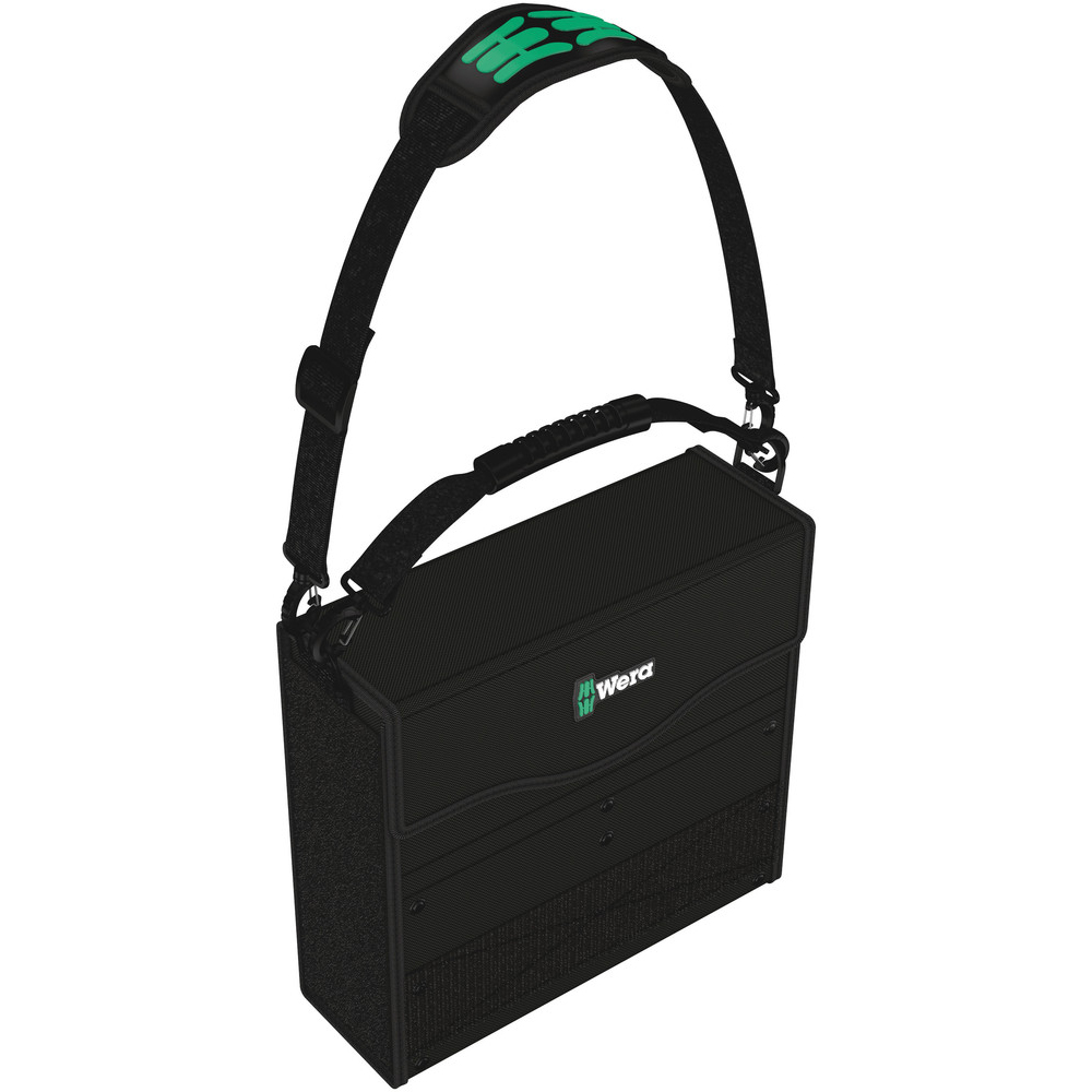 Werkzeugtasche mit Köcher und Tragegurt mit Klettsystem für Wera 2go2