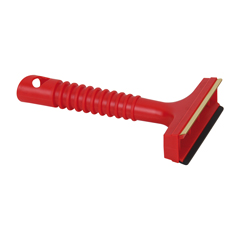 Robust-Eiskratzer,Metallklinge Gummi-Abstreiflippe,Robustgriff