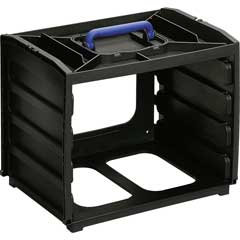 Kleinteilbox 310x375x265mm,leer,für 4 Sortiment-Boxen,tragbar