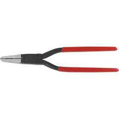 Spenglerzange flach 240mm geschmiedet eingelegt,PVC-getauchte Griffe