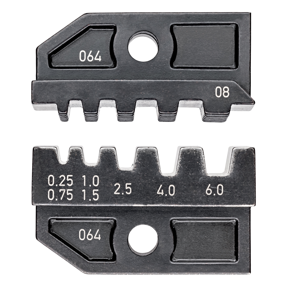 Crimpeinsatz, Trapez-Crimp, 0,25-6mm² für Aderendhülsen