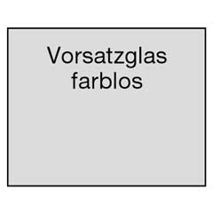 Vorsatzscheibe 114X86mm Cr39 für Außen transparent