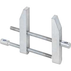 Parallel-Schraubzwinge Ganzstahl, für präzise Kraftspannung, max. Spannbereich: 40mm, Ausladung: 26mm
