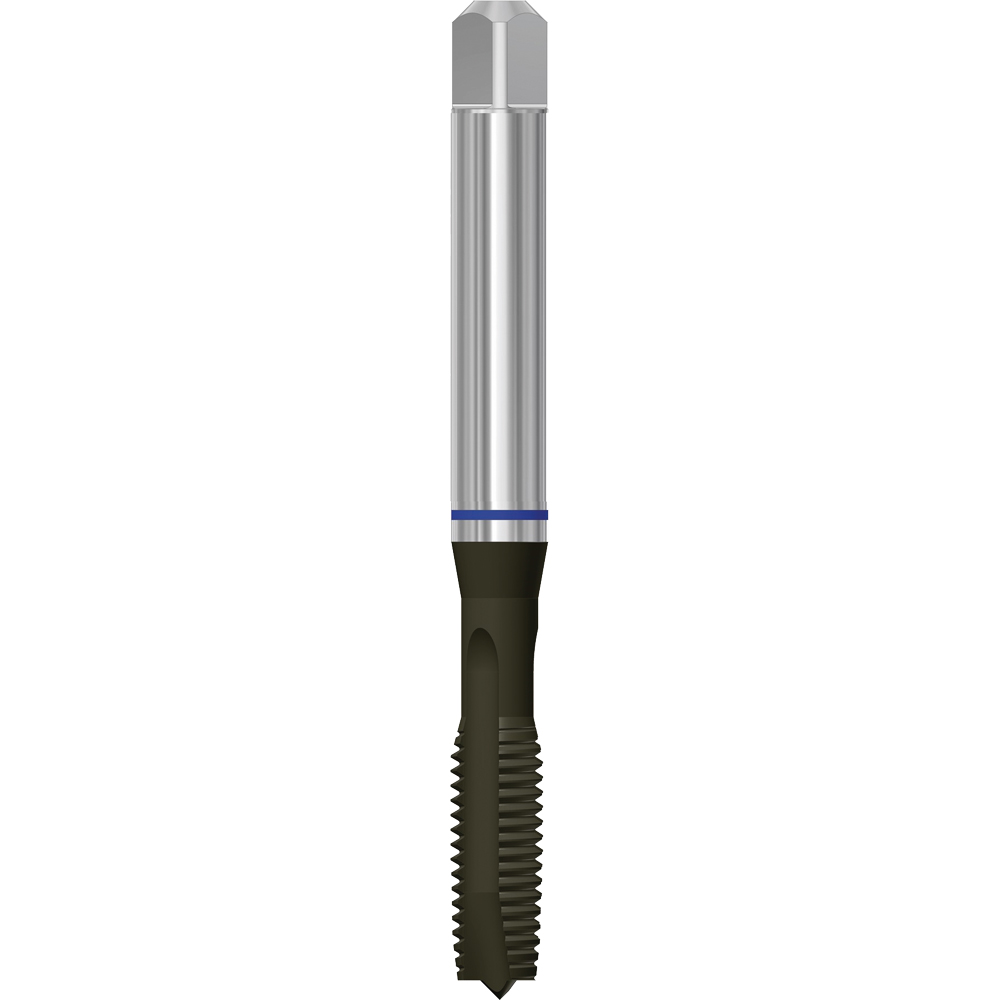 Maschinengewindebohrer HSS-PM TiCN DIN371B für Durchgangsloch,Blauring