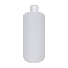 Kunststoff-Rundflasche 1 Liter,aus HDPE mit Schraubverschluss
