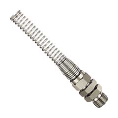Anschluss 1/4" AG,drehbar für Spiralschlauch,mit Knickschutzfeder