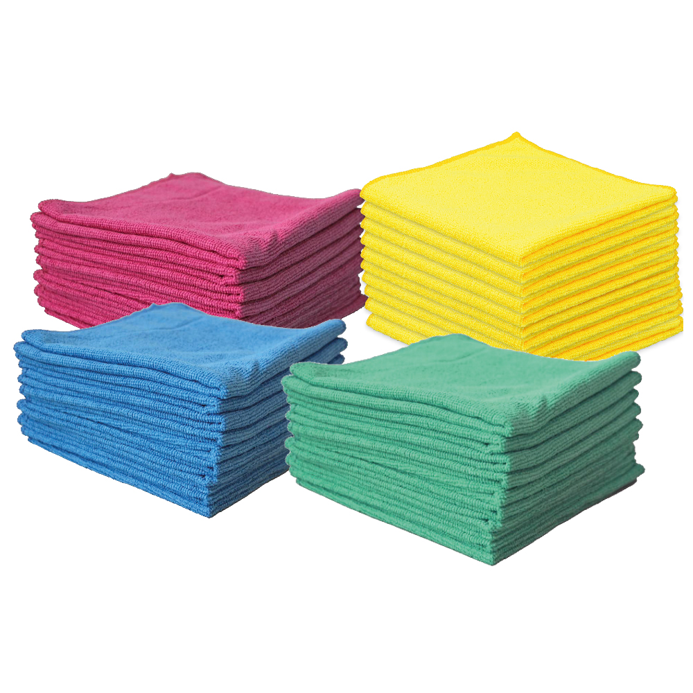 SPIRAL MikroWisch "4 FARBEN-SET" 4 x 10 ROT/GELB/GRÜN/BLAU 38 x 38 cm 10/Beutel
