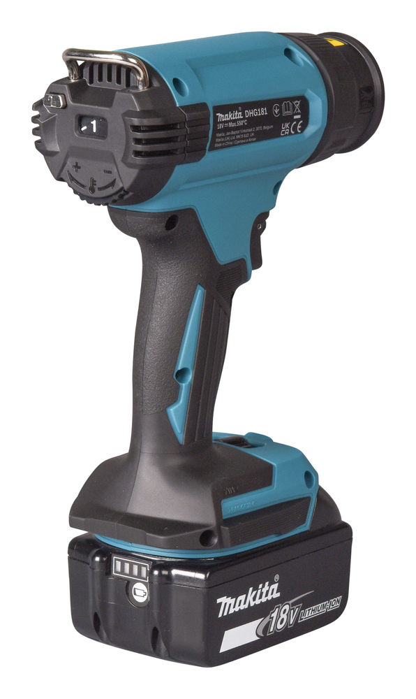 Akku-Heißluftgeb. MAKITA DHG181RT1J 18V max.550°,5Ah Akku,Koffer u.Ladegerät
