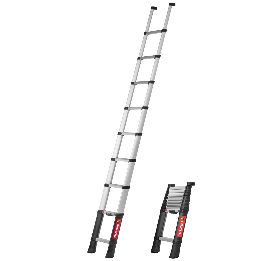 Alu-Teleskopleiter,TELESTEPS Prime Line 9 Sprossen 80mm