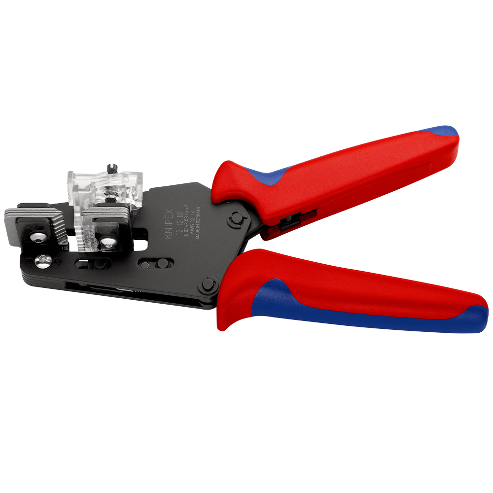 Präzisions-Abisolierzange 195 mm,0.03mm² mit Formmessern, brüniert