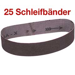 Schleifbänder 9x533 Korund, uni.flex. Baumwollgewebe VPE/25Stk., Körnung: 60