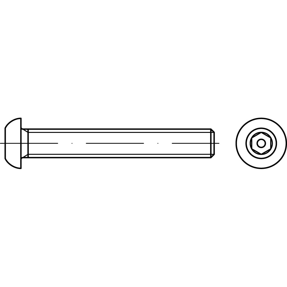 Flako.-Sicherh.Schr.(I7380) PIN TX A2, rostbeständig, Gewindenenndurchmesser: 3mm, Schraubenlänge: 16mm