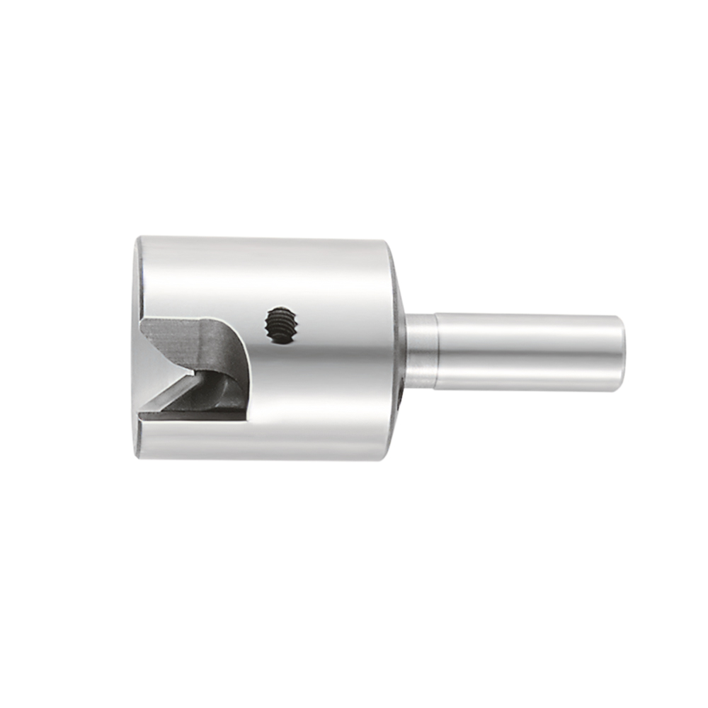 Rohr-Anfaser HSS, 90° mit Zylinderschaft Aussenentgraten,auswechselbare Messer