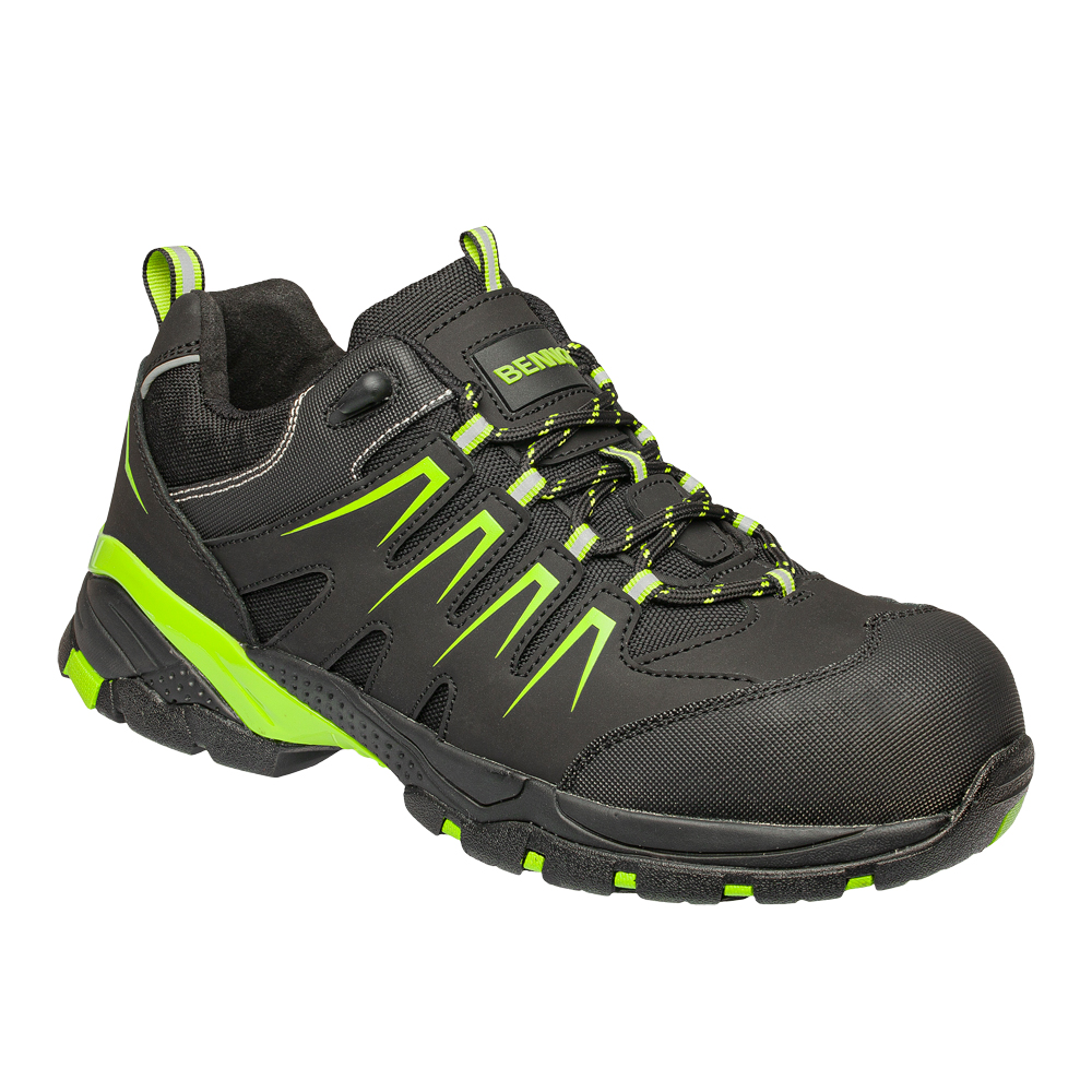 Sicherheitsschuh ORLANDO XTR HIVIS, EN 20345 S3 SRC, HRO, ESD, schwarz/gelb, Größe: 43