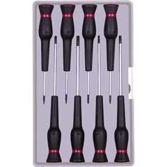 6-kant-Feinschraubenzieher-Satz MICROTIP 8-teilig,in Box,Ergo-Griff,farbcodiert