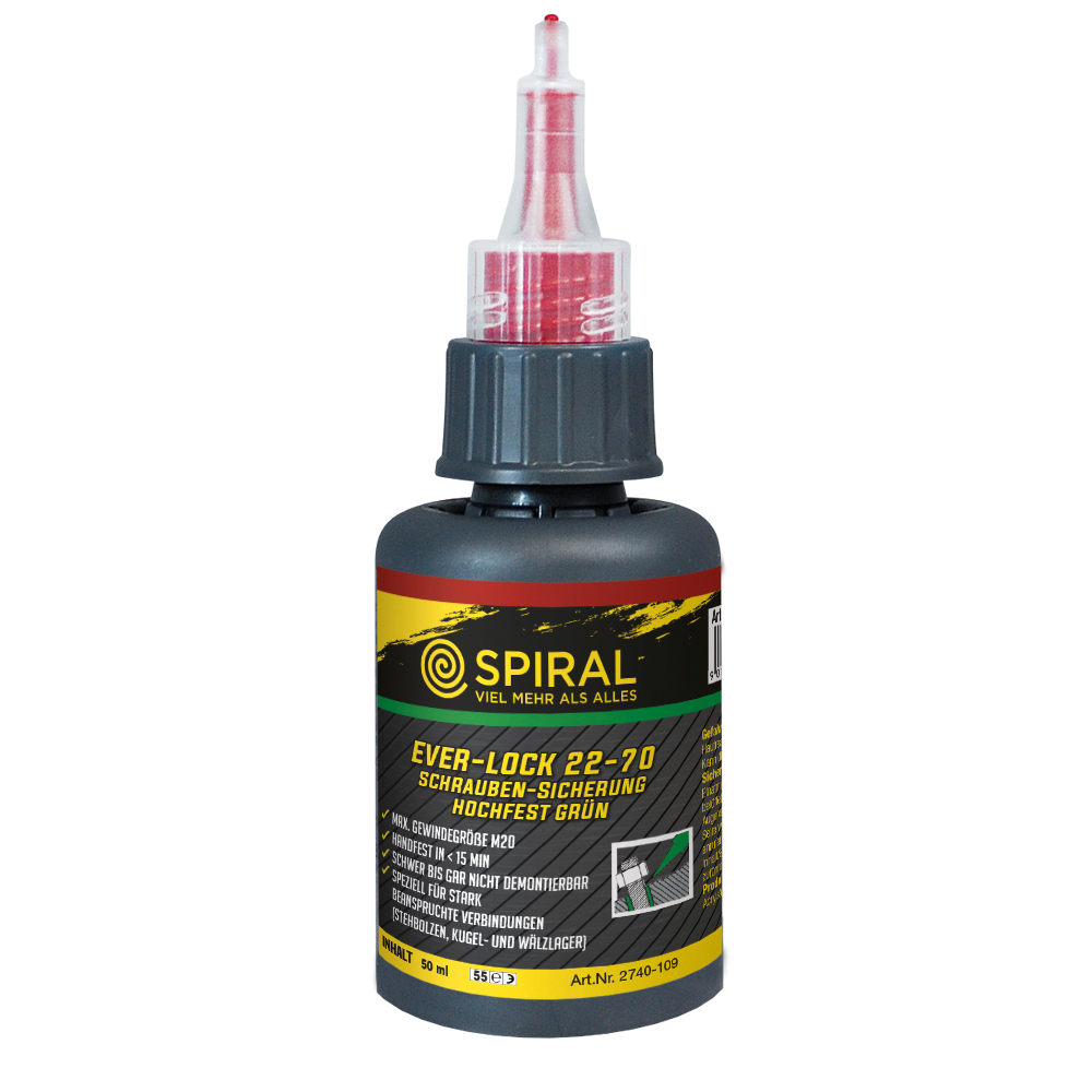 Ever-Lock NI 22-70,grün,50ml hochfest zur Schrauben- und Stehbolzensicherung