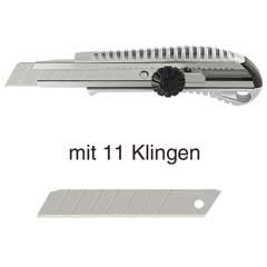 Messersatz SOFT-METALL 11-teilig mit 10 Stück Ersatzklingen 0,6mm