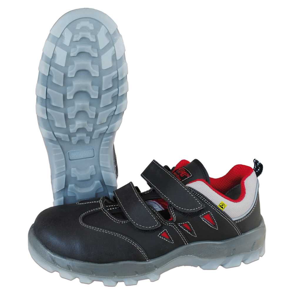 Sicherheitssandale SPORT S1P ESD EN 20345 S1P SRC,EN 61340,schwarz