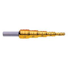 Tin-Fräs-Stufenbohrer 4-12mm,fräst,bohrt entgratet bis 10mm