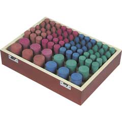 Elastic Polier-Satz 72-teilig 6mm Schaft,zyl.+kegel fein+grob,sortiert