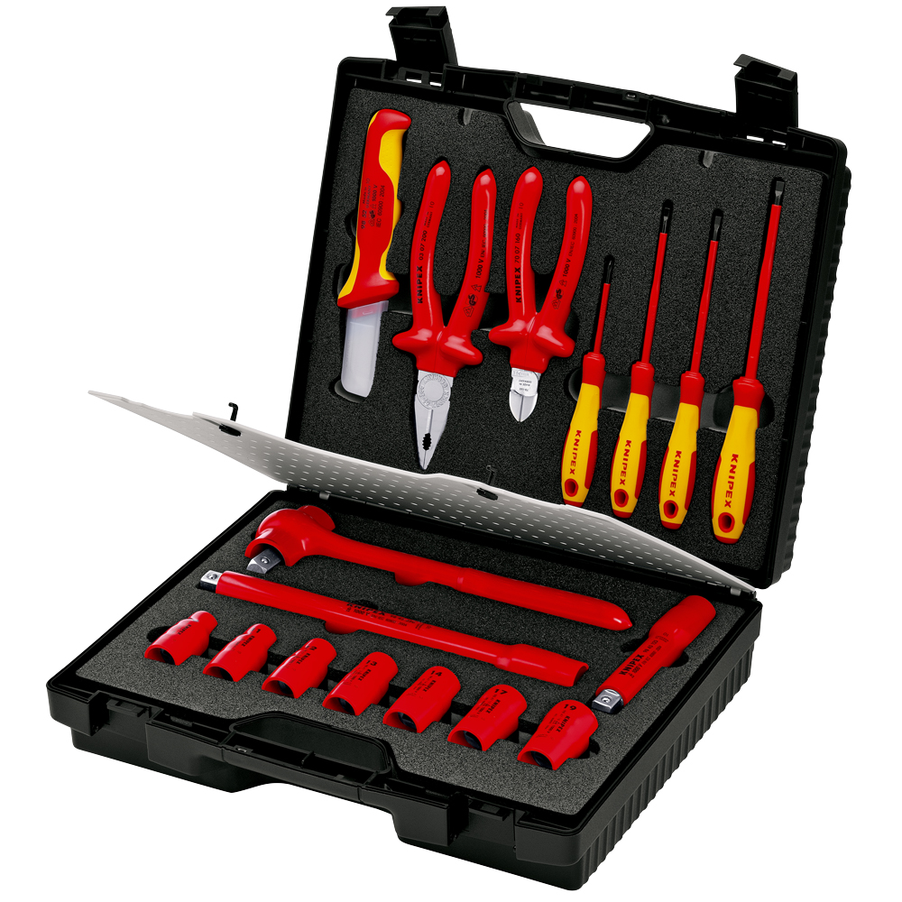 KNIPEX Sicherheits-Kompaktkoffer 17-teilig