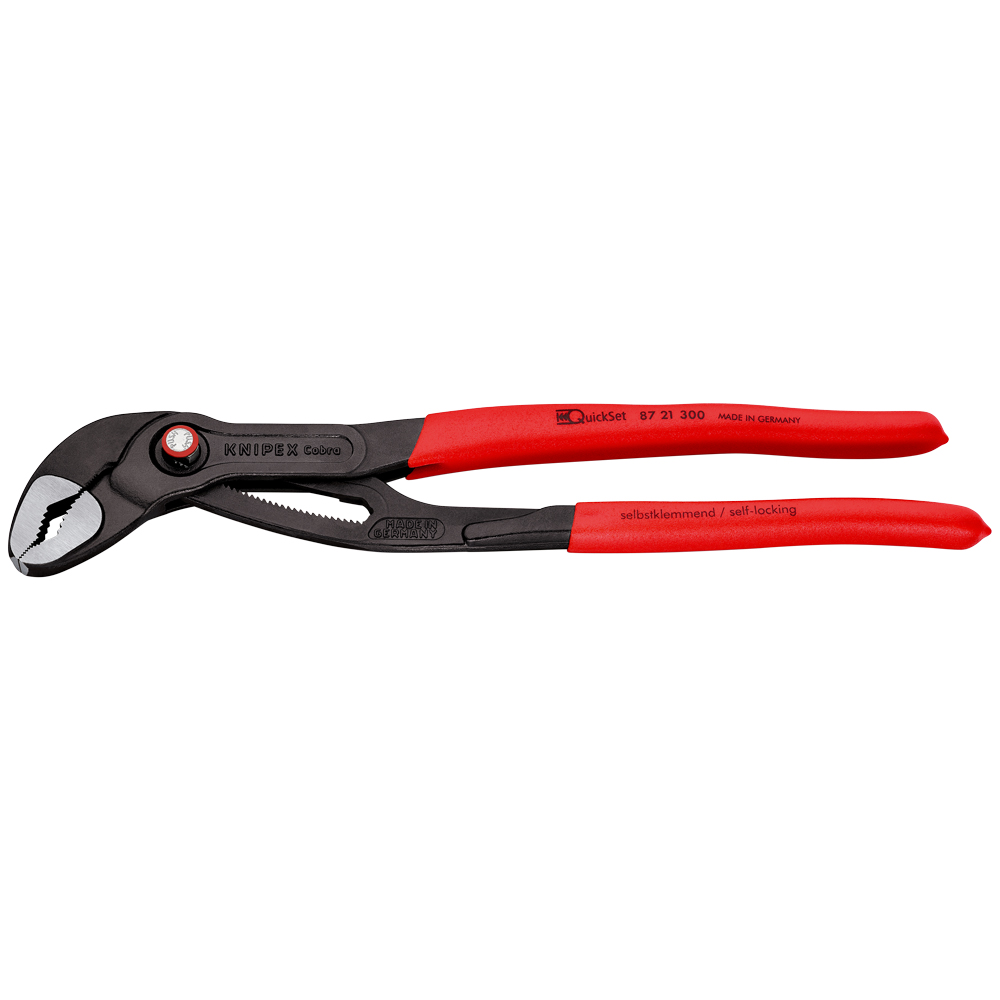 KNIPEX Cobra® QuickSet 300 mm Hightech-Wasserpumpenzange, poliert