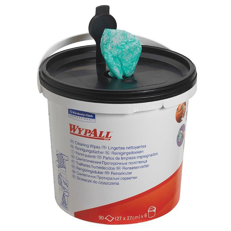 WypAll Reinigungstücher 90 Stk. 27x27cm im Spender, Farbe grün