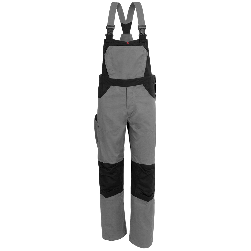 X-SERIE Latzhose, Farbe: grau/schwarz, Größe: 50