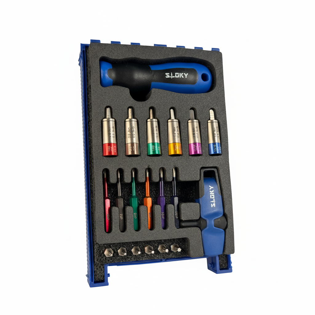 Spiral CNC-Drehmoment-Schraubendreher- Set Torx&Torx-Plus Gr.6, 7, 8, 9, 10, 15