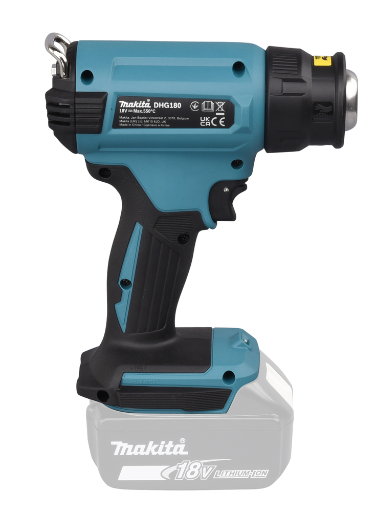 Akku-Heißluftgeb.MAKITA DHG180Z 18V max.550°,ohne Akku,Koffer u.Ladegerät