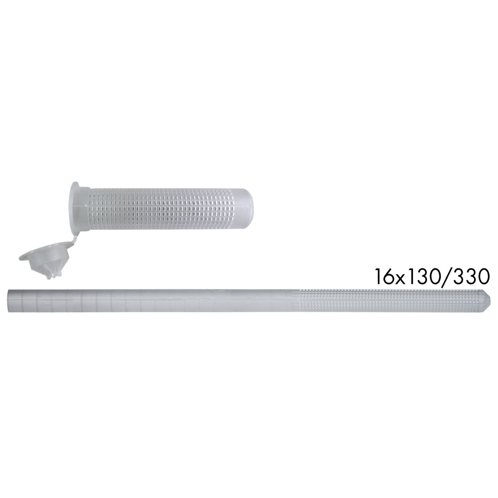 PVC-Siebhülse, für Injektionsanker/Ankerstangen, Durchmesser: 12mm, Länge: 50mm