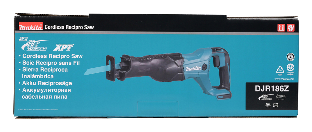 Akku-Reciprosäge DJR186Z 18V XPT 0-2800U/min,ohne Akku,Ladegerät,Koffer