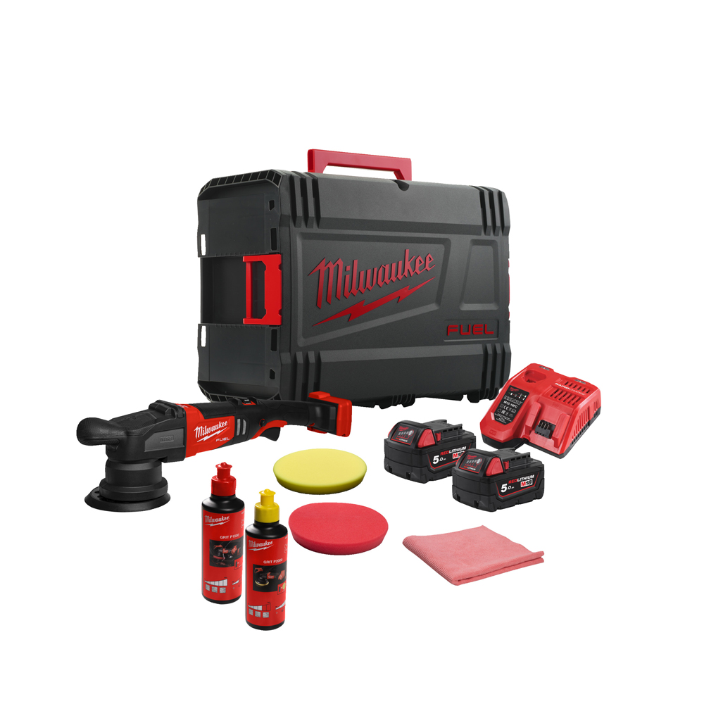 Akku-Poliermaschine MILWAUKEE 18V M18FROP15-502XKIT FUEL Exzenter