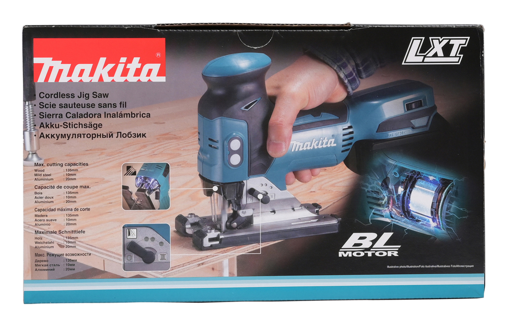 Akku-Pendelhub-Stichsäge DJV181Z/18V 4-stuf.Pendelhub,LED,800-3500Umin.,leer