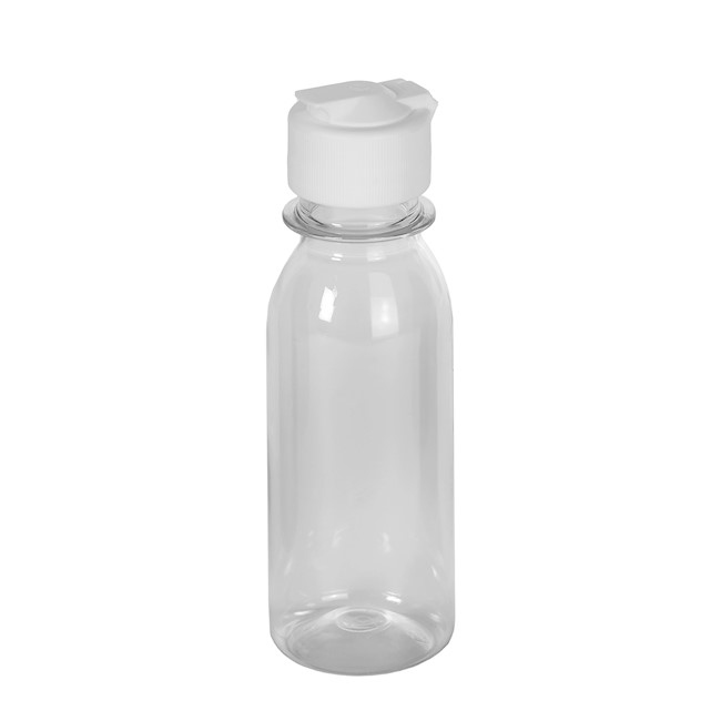 Dosierflasche 100ml PET,weiß,Klapp- scharnierverschluss