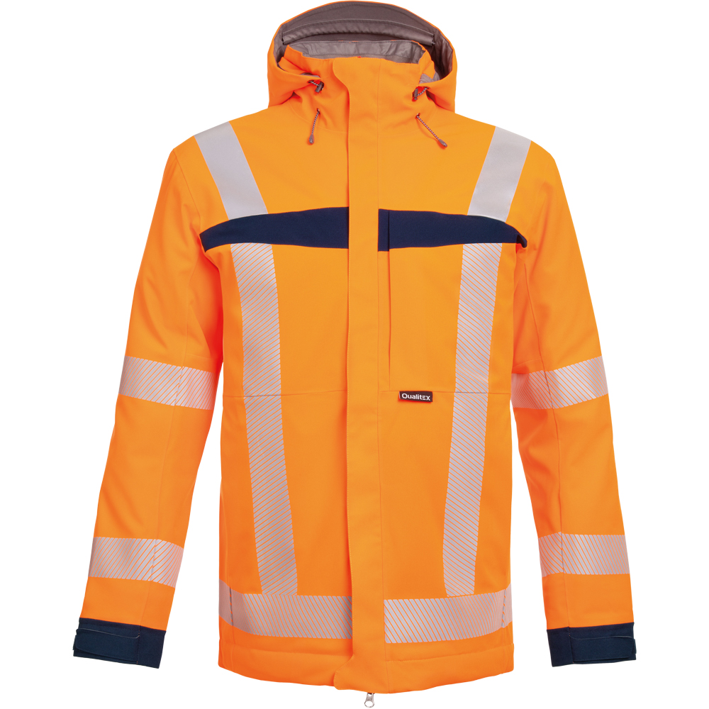 ALLROUND WS Hardshelljacke UV 40+ warnorange/marineblau, Damenmodell