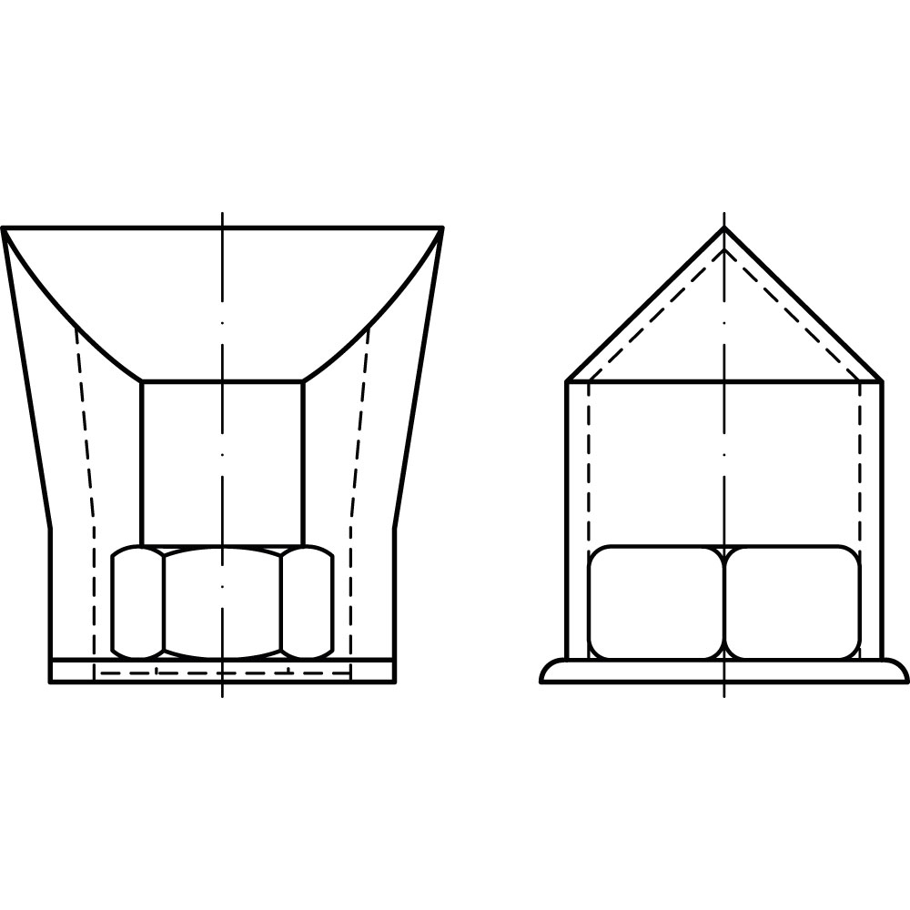 Sicherungsmuffe f. HV-SCHRAUBEN ST, BLANK UNVEREDELT, Gewindenenndurchmesser: 27