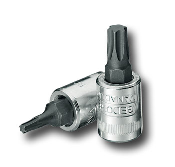 Schraubendrehereinsatz 1/4" Innen-TORX , Abtriebsgröße: TX27