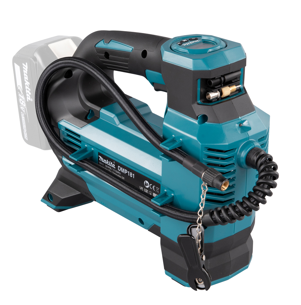 Akku-Kompressor MAKITA DMP181Z 18V max.11bar,Arbeitslicht und Adapter