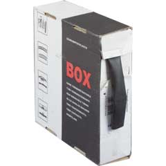 Schrumpfschlauch 5m/25,4/12,7-1 schwarz dünnwandig,ohne Kleber,in Box
