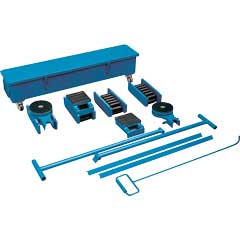 Raupenlastroller-Satz 60to 14-teilig zum Schwerlast-Transport,in Metallbox