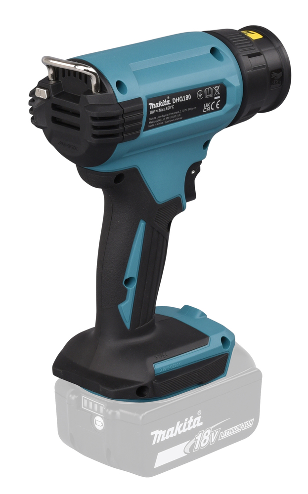 Akku-Heißluftgeb.MAKITA DHG180Z 18V max.550°,ohne Akku,Koffer u.Ladegerät