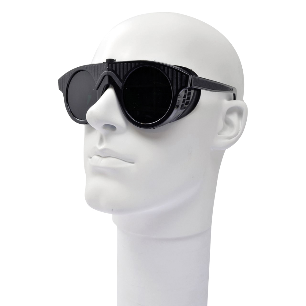 Nylonbrille Ø50mm, DIN 5 Bügel verstellbar, seitlicher Schutz