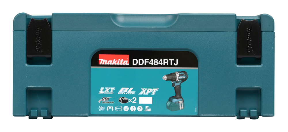 Akku-Bohrschrauber DDF484RTJ 18V/5Ah 1,5-13mm 0-2000Umin,2Akkus,Ladeger.,MAKP